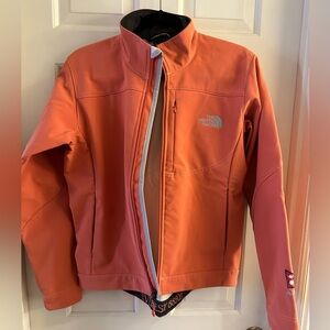 The North Face Vibrant Orange Softshell Jacket